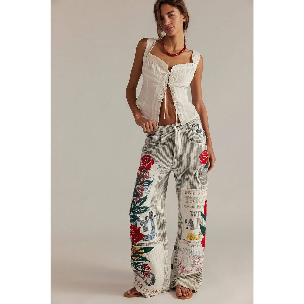 Free People x We The Free Lost And Found Boyfriend Jeans NWT 24